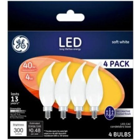 CURRENT Ge 4Pk 4W Fros Bulb 37418